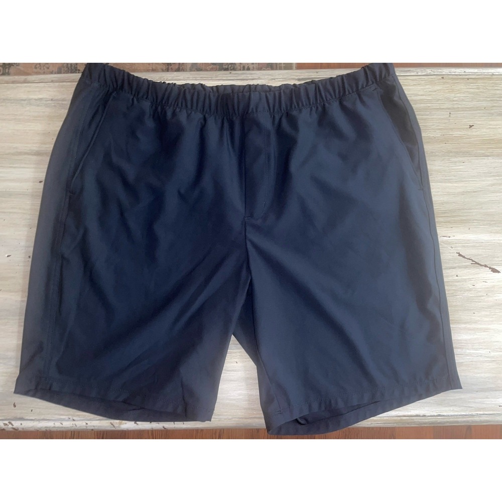 Greg Norman Men's XL Navy Blue Golf Shorts Play Dry Stretch Waistband